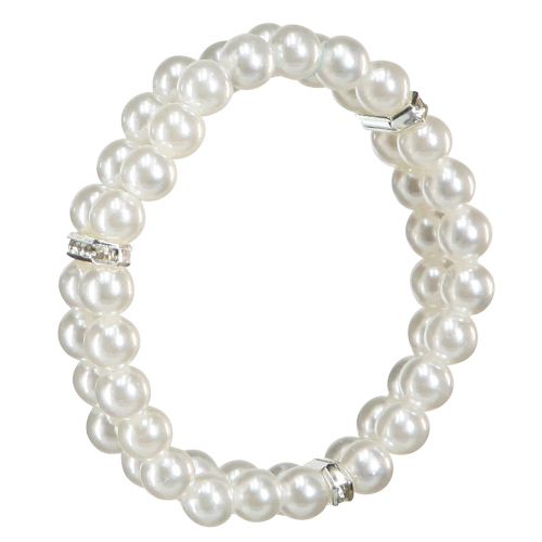 Prodotto Nastro di perle perle decorative color avorio Ø6cm