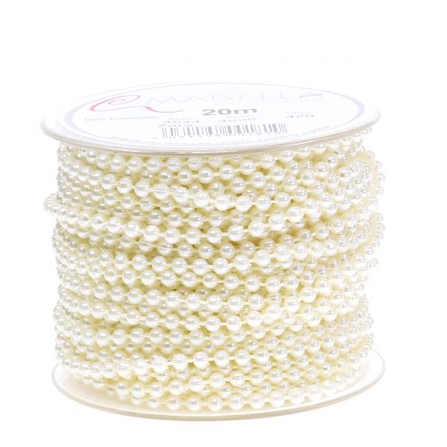 Prodotto Cordone di perle crema 4mm 20m