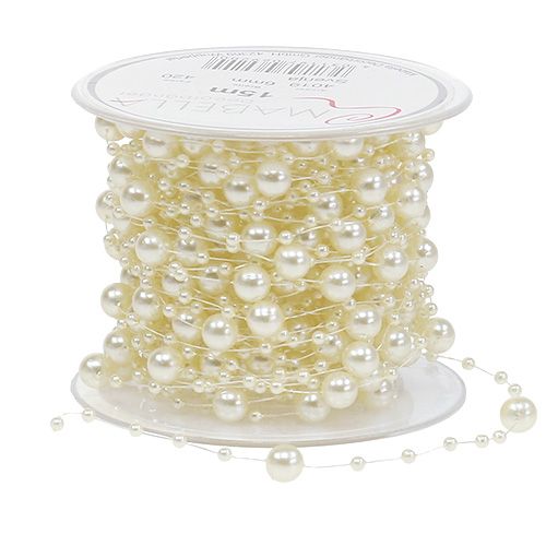 Prodotto Collana di perle crema 6mm 15m