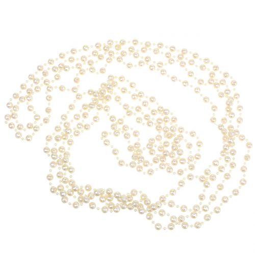 Floristik24 Collana di perle crema 7m