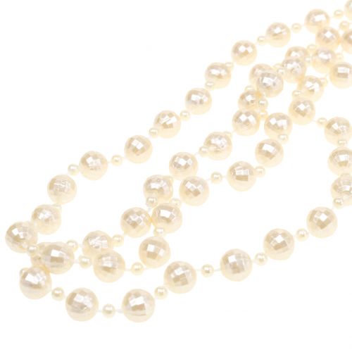 Floristik24 Collana di perle crema 7m