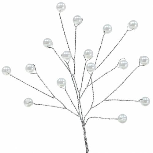 Prodotto Ramo di perla bianco L18 cm 2 pz