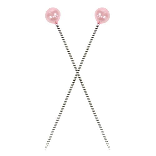 Prodotto Aghi con testa perlata rosa Ø4mm 4cm 150 pz