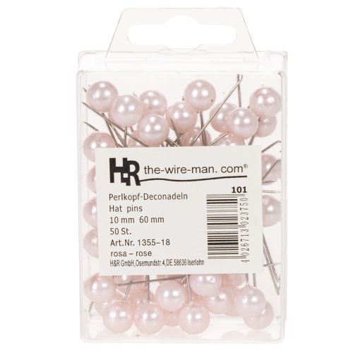 Spilli Testa Perla Rosa Ø10mm