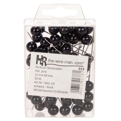 Perni per perline neri Ø10mm
