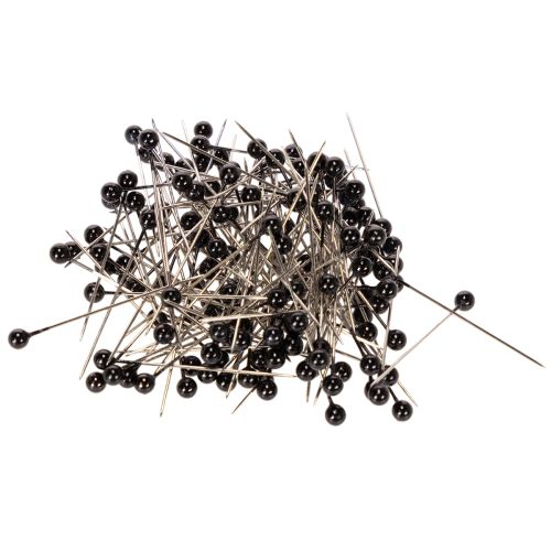 Spilli da fiorista con testa in madreperla nera, Ø4mm, 40mm, 150 pezzi acquistare | Floristik24.it