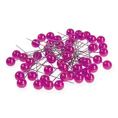 Floristik24 Spilli Testa Perla Rosa Ø10mm 60mm