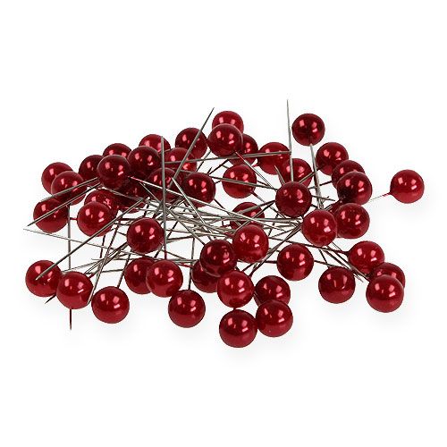 Perni per perline rosso Ø10mm 60mm