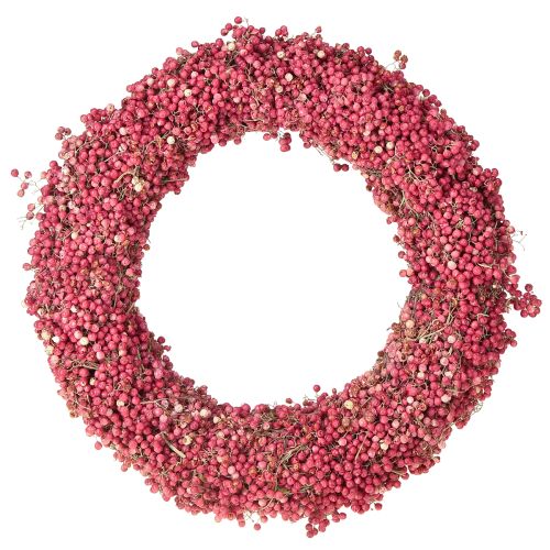 Corona di pepe rosa, corona di bacche di pepe rosa essiccate Ø30cm