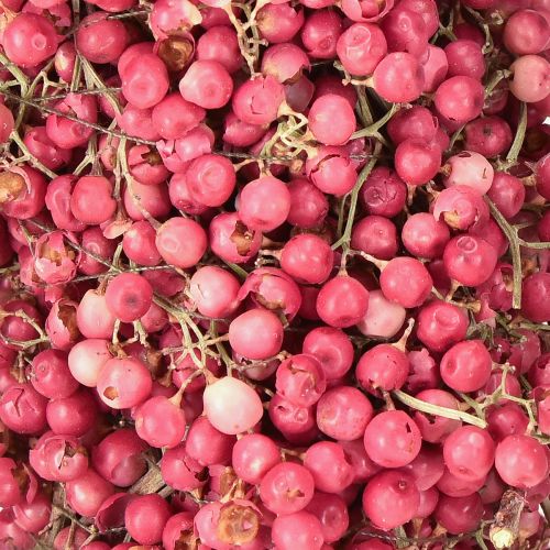 Prodotto Corona di pepe rosa, corona di bacche di pepe rosa essiccate Ø30cm