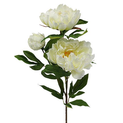 Floristik24 Crema di fiori artificiali di peonia L70cm