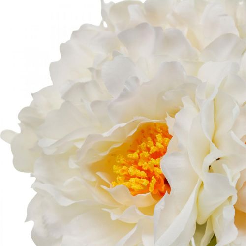 Prodotto Peonie artificiali Peonie bianche e gialle Fiori artificiali 7 pezzi