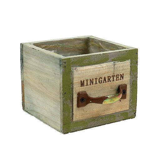 Floristik24 Cassetto per piante in legno 11,5 cm x 11 cm