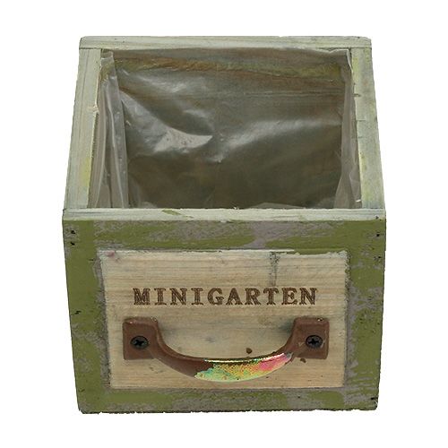 Floristik24 Cassetto per piante in legno 11,5 cm x 11 cm