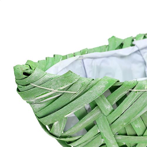 Floristik24 Plant-boat Green 37cm x 13cm H13,5cm