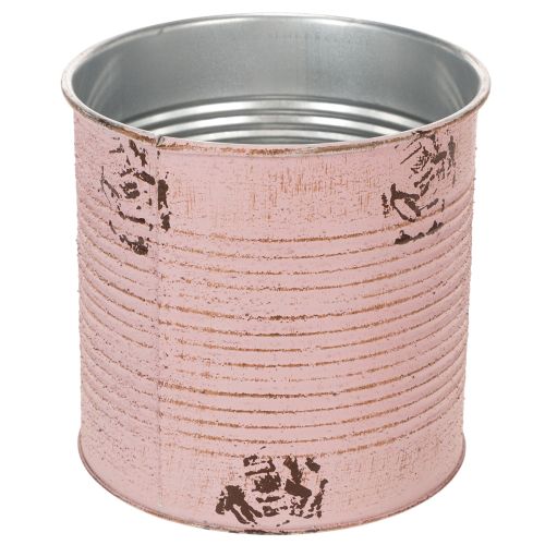 Prodotto Vaso per piante, rosa antica, scatola decorativa in metallo, vintage, Ø15,5cm H15cm