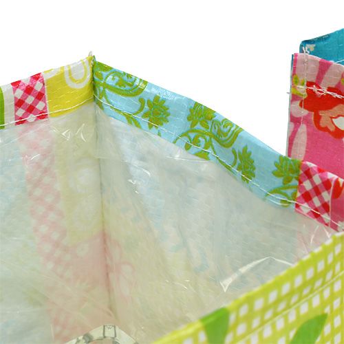 Floristik24 Patchwork scatola per piante 12x12cm 6 pezzi