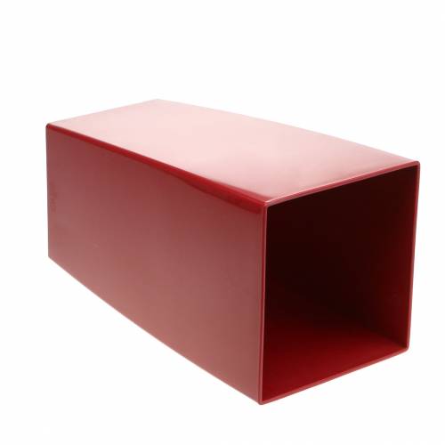 Floristik24 Vaso per piante rosso Milano Diamond 11l 20cm