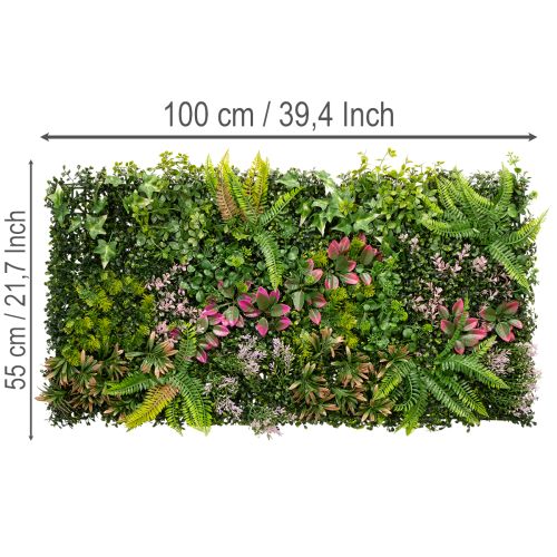Parete vegetale artificiale verticale 100 x 55 cm | Floristik24.it