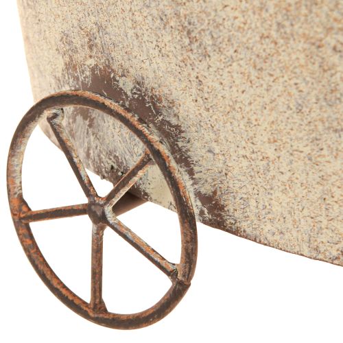 Prodotto Piantare vaso di fiori per bicicletta bicicletta ruggine grigio 34×16×18cm