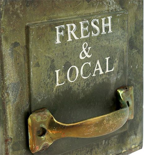Floristik24 Fioriera quadrata antica 10 cm x 10 cm