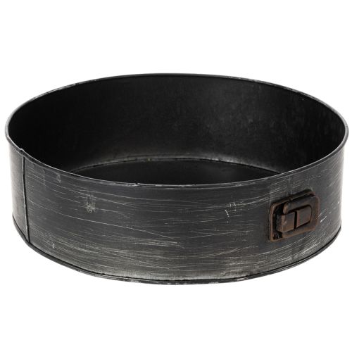 Floristik24 Fioriera, teglia decorativa, stampo a cerniera per piante, decorazione in metallo Ø24cm H7.5cm