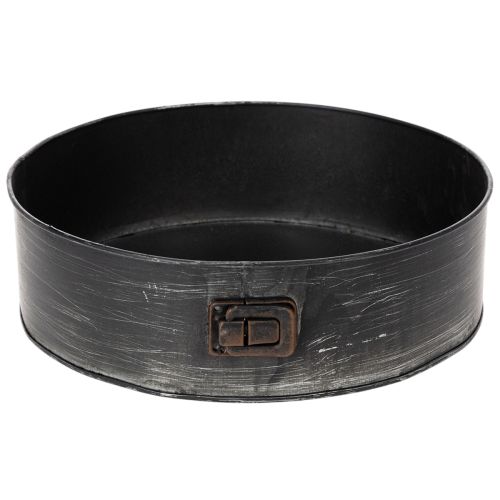 Prodotto Fioriera, teglia decorativa, stampo a cerniera per piante, decorazione in metallo Ø24cm H7.5cm