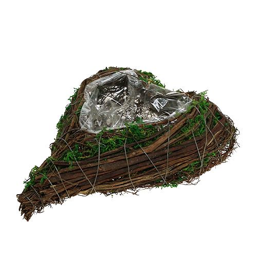 Prodotto Fioriera Cuore Vite Muschio 21 cm x 26 cm H6 cm