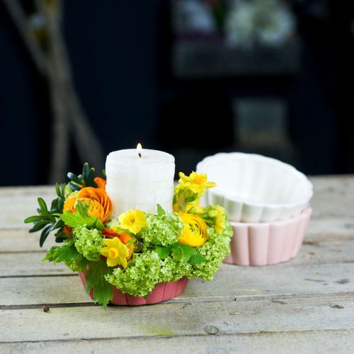 Floristik24 Stampo da forno per fioriera, stampo per torta per piantare, vaso in ceramica H5cm Ø12,5cm 3pz