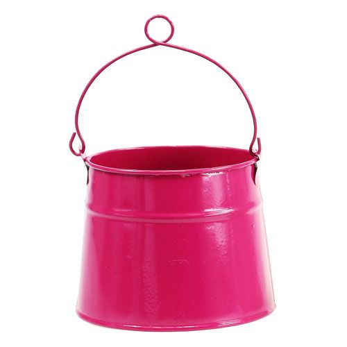 Floristik24 Fioriera rosa Ø12cm H11cm