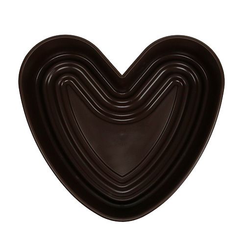 Floristik24 Cuore vegetale &quot;Amora&quot; marrone 35 x 35 cm, 1 pz