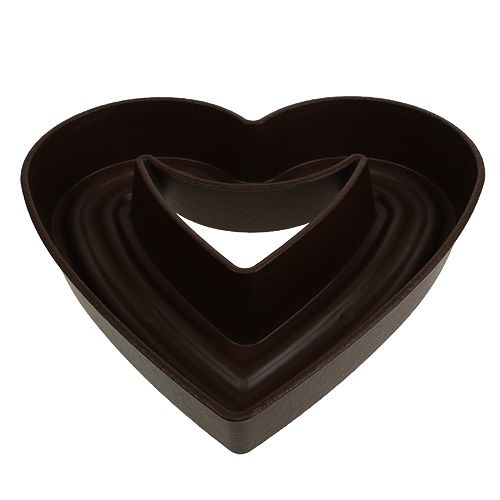 Floristik24 Cuore vegetale &quot;Amora&quot; 45cm marrone, 1pz