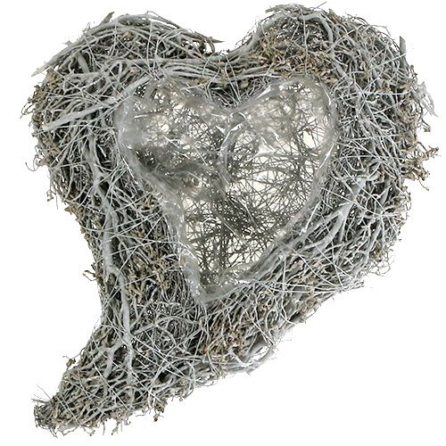 Prodotto Piantare cuore di vite cuore bianco da piantare 38×32×7,5 cm