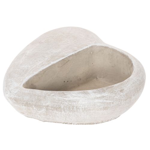 Vaso a forma di cuore, in pietra fusa, vaso decorativo, 17 cm | Floristik24.it