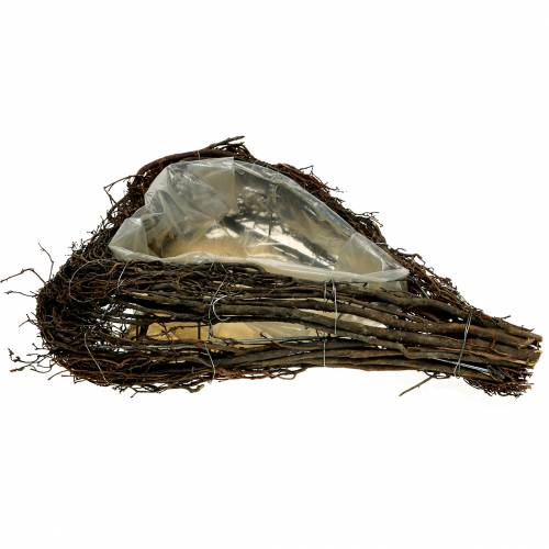Floristik24 Pianta a cuore rami natura 50 cm x 37 cm