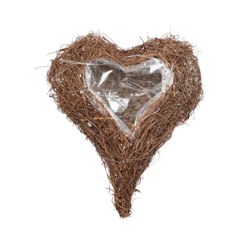 Pianta cuore cuore di vite ciotola per piante naturale Salim 21×20,5×6 cm