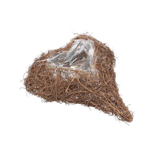 Floristik24 Pianta cuore cuore di vite ciotola per piante naturale Salim 21×20,5×6 cm