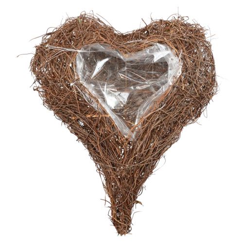 Pianta cuore cuore di vite ciotola per piante naturale Salim 25x30x6cm