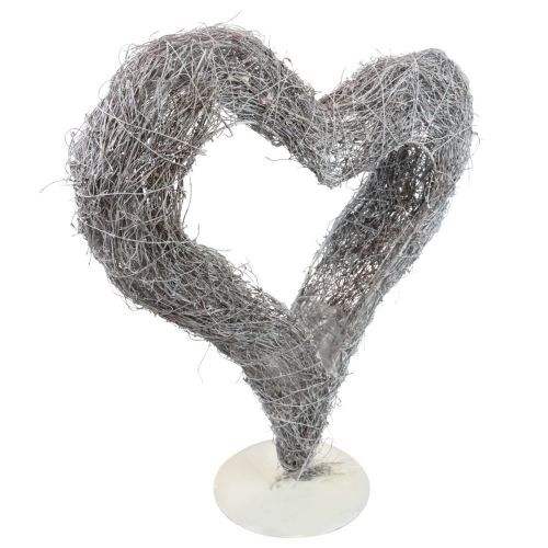 Lanterna Decorativa Arrugginita Rostikal A Forma Di Cuore - 28x23 Cm, Per Esterni E Interni, Stile Shabby Chic Vintage