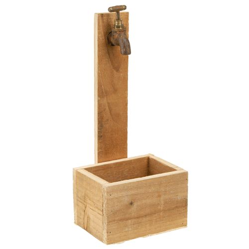 Prodotto Fioriera in legno Fontana a trogolo Ottica Naturale Ruggine L15.5cm
