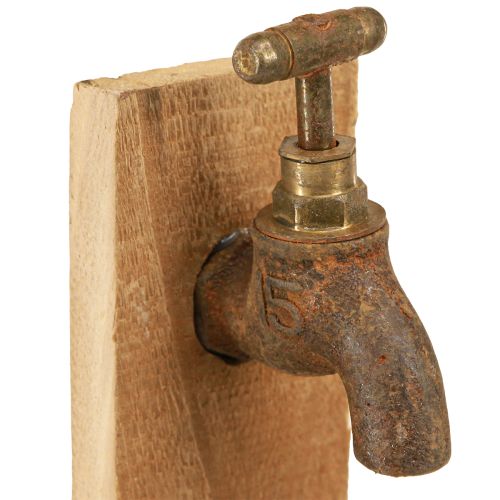 Prodotto Fioriera in legno Fontana a trogolo Ottica Naturale Ruggine L15.5cm