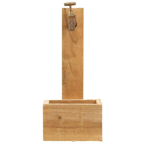 Prodotto Fioriera in legno Fontana a trogolo Ottica Naturale Ruggine L15.5cm