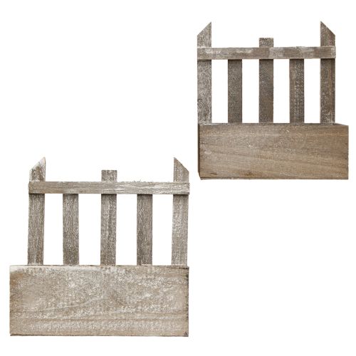 Prodotto Fioriera in legno Mini Flower Box L22/25cm Set di 2