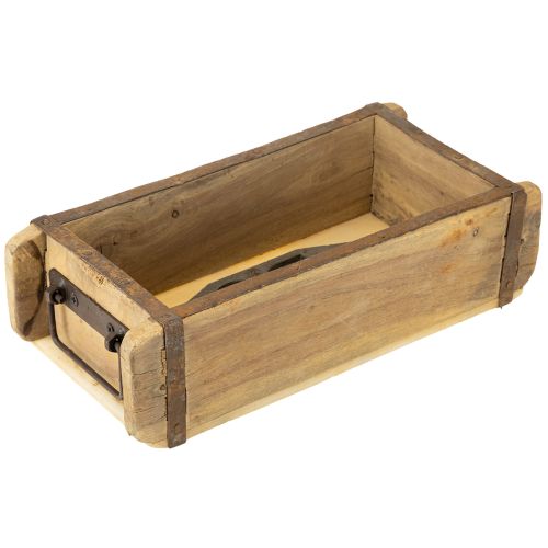 Floristik24 Fioriera in legno a forma di mattone riciclato 32×15×10cm