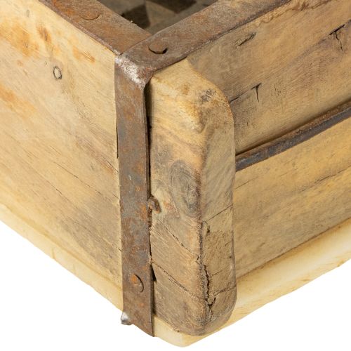 Prodotto Fioriera in legno a forma di mattone riciclato 32×15×10cm