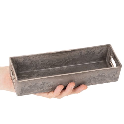 Vassoio rettangolare compatto, versatile per decorazione e coltivazione, 23 cm | Floristik24.it