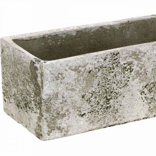 Floristik24 Fioriera in cemento aspetto antico fioriera rettangolare 30×8×7 cm