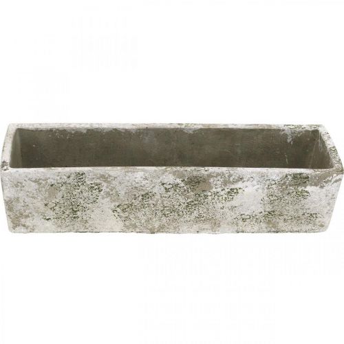 Floristik24 Fioriera in cemento aspetto antico fioriera rettangolare 30×8×7 cm
