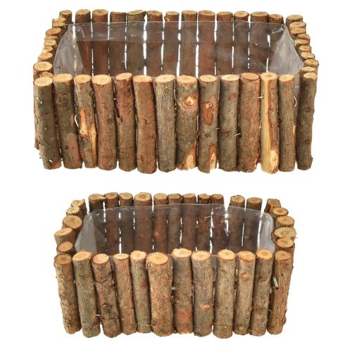 Prodotto Cassetta per piante in legno per erbe aromatiche in betulla L23/28 cm set da 2