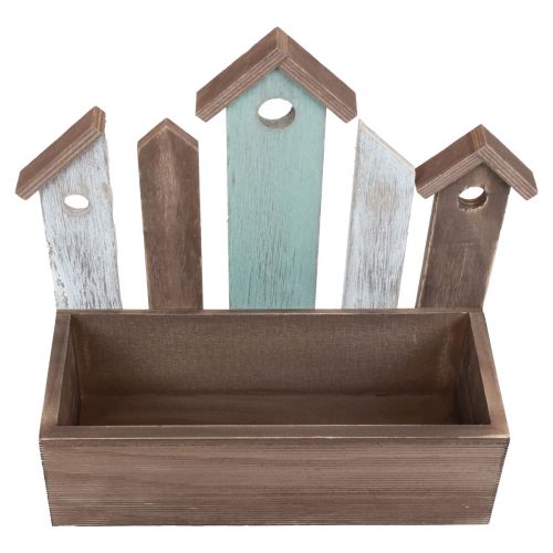 Prodotto Fioriera in legno fioriera fila di casette 30,5×30 cm